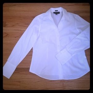 White buttoned blouse
